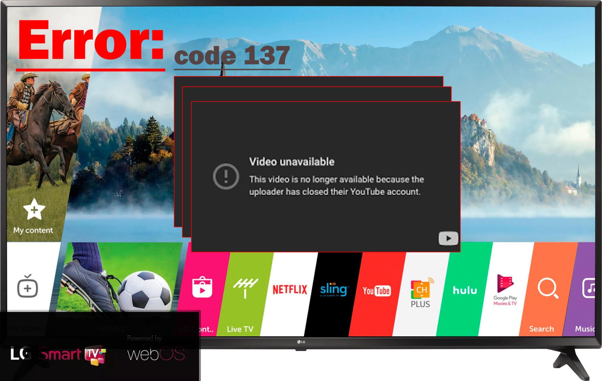 how to fix lg tv error code 137 techtipsnow