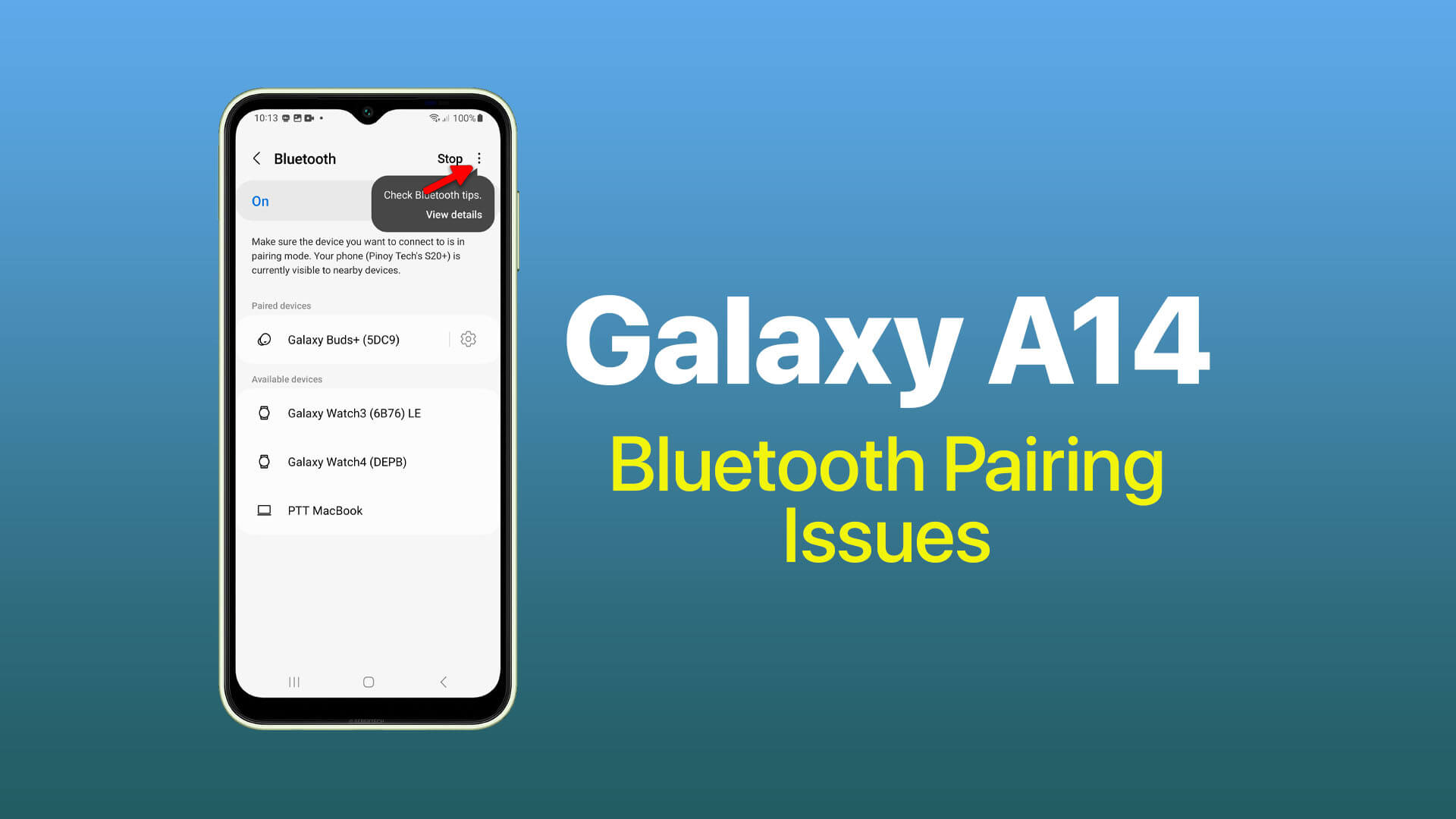 Galaxy A14 Bluetooth Pairing Issues 7