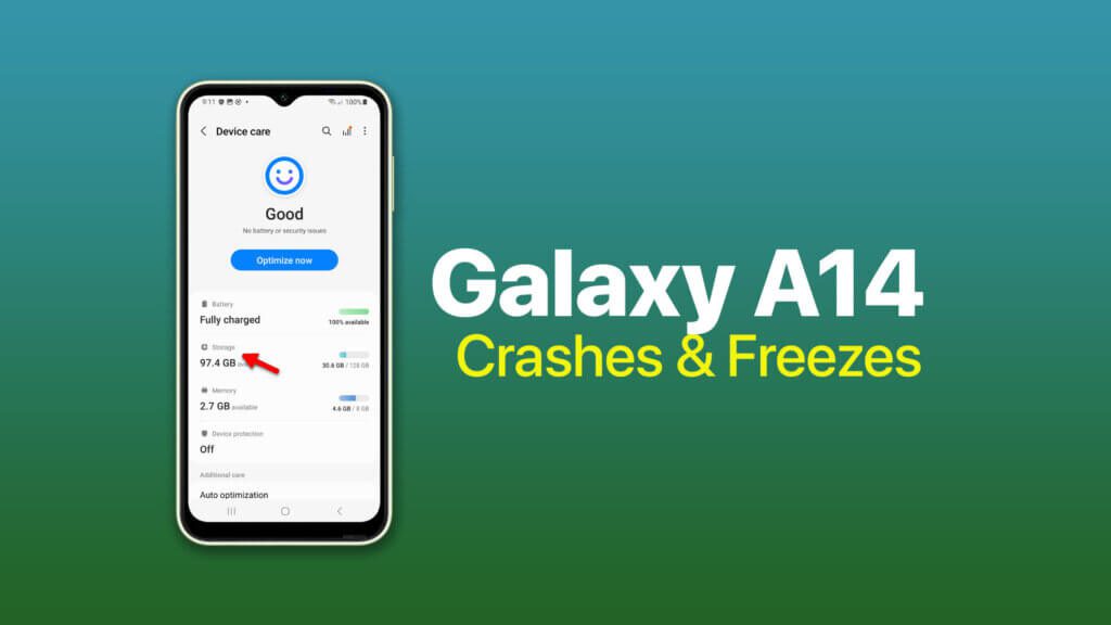 Galaxy A14 System Crashes and Freezes