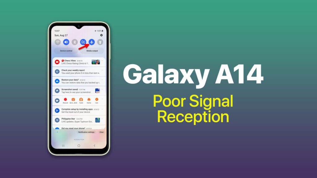 Galaxy A14 Poor Signal Reception