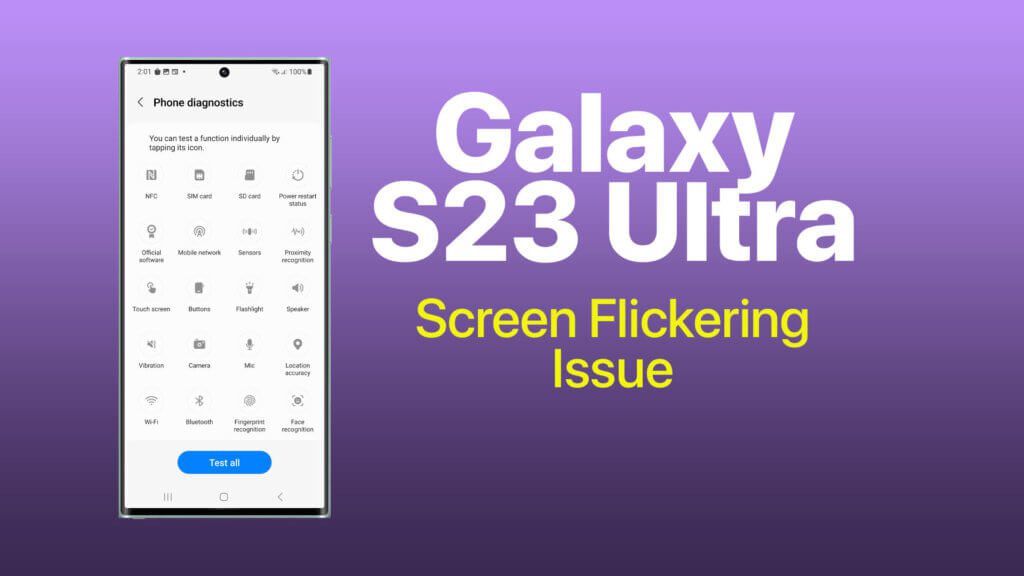 Screen Flickering Issue on Galaxy S23 Ultra