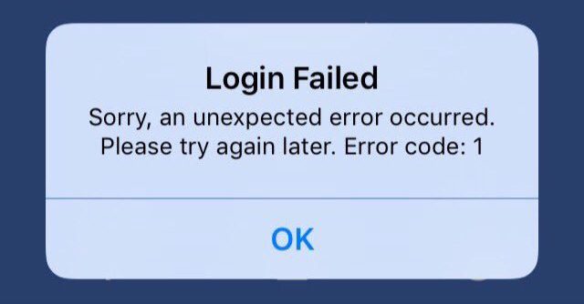 fix facebook login error iphone