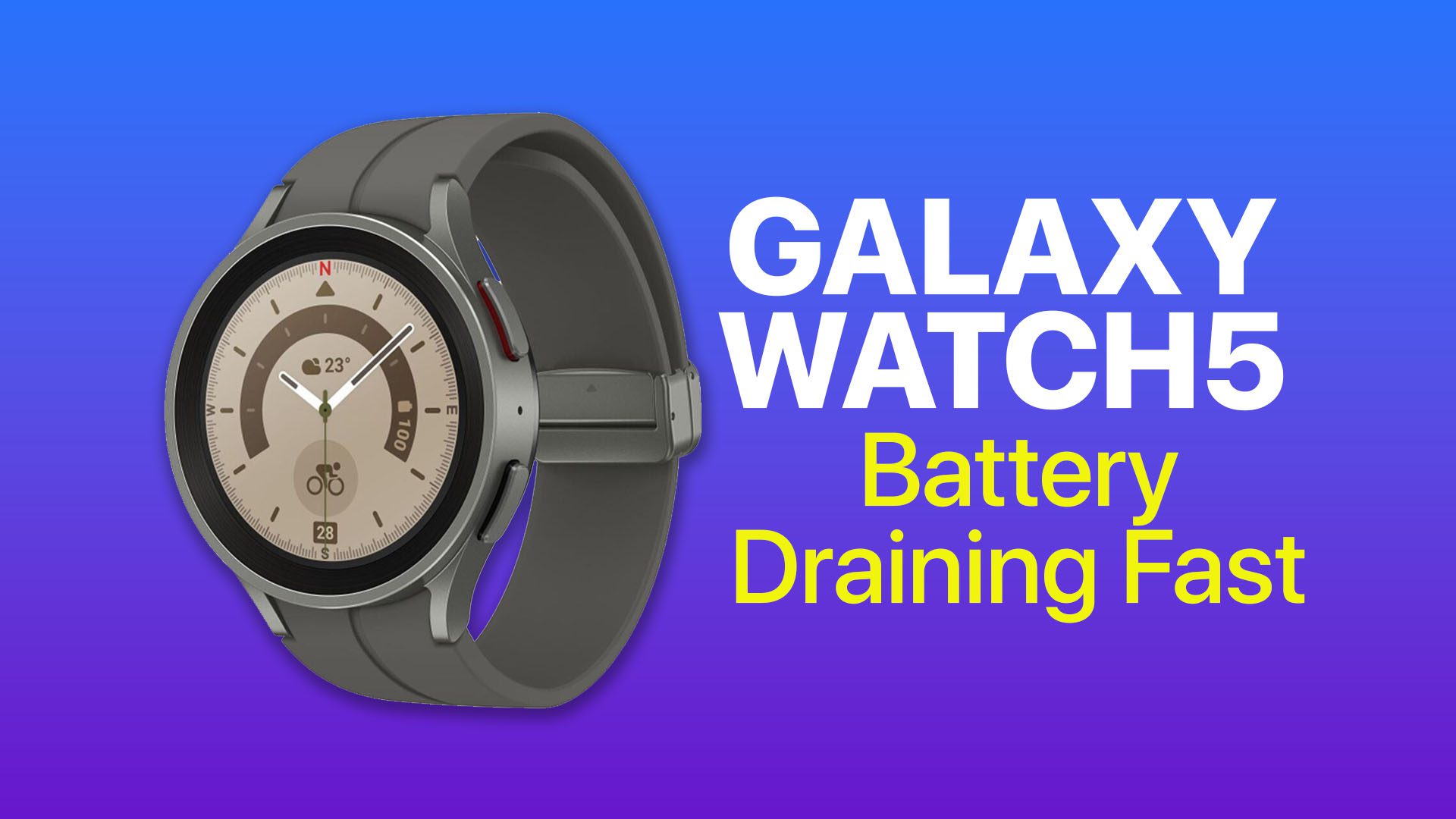 galaxy watch5 battery draining fast