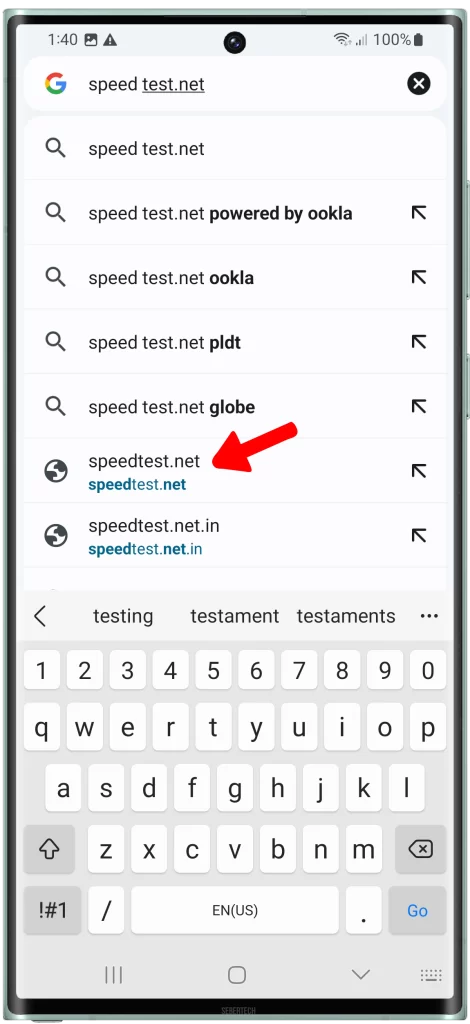 simply go to the Speedtest website or open the Speedtest app