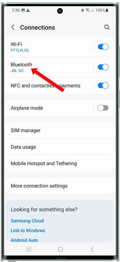 Tap on Bluetooth. This is where you can manage your Bluetooth settings and connect to Bluetooth devices.