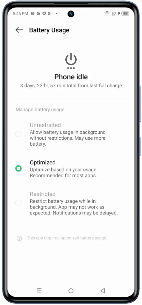 This will show you how much battery power the app has used in the foreground, background, and for system UI. You can also see how much battery power the app has used for individual features, such as the camera, GPS, and display.