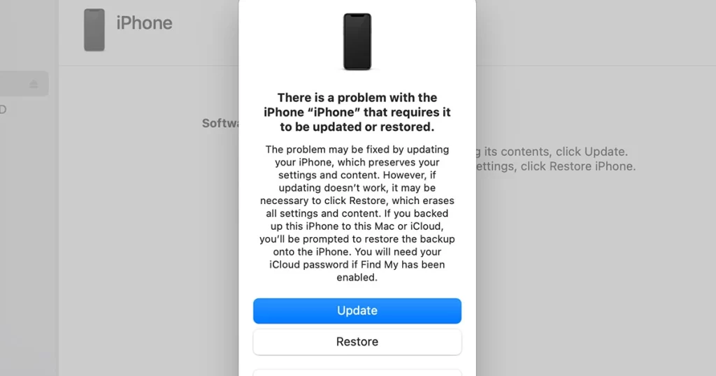restore iphone in recovery mode itunes