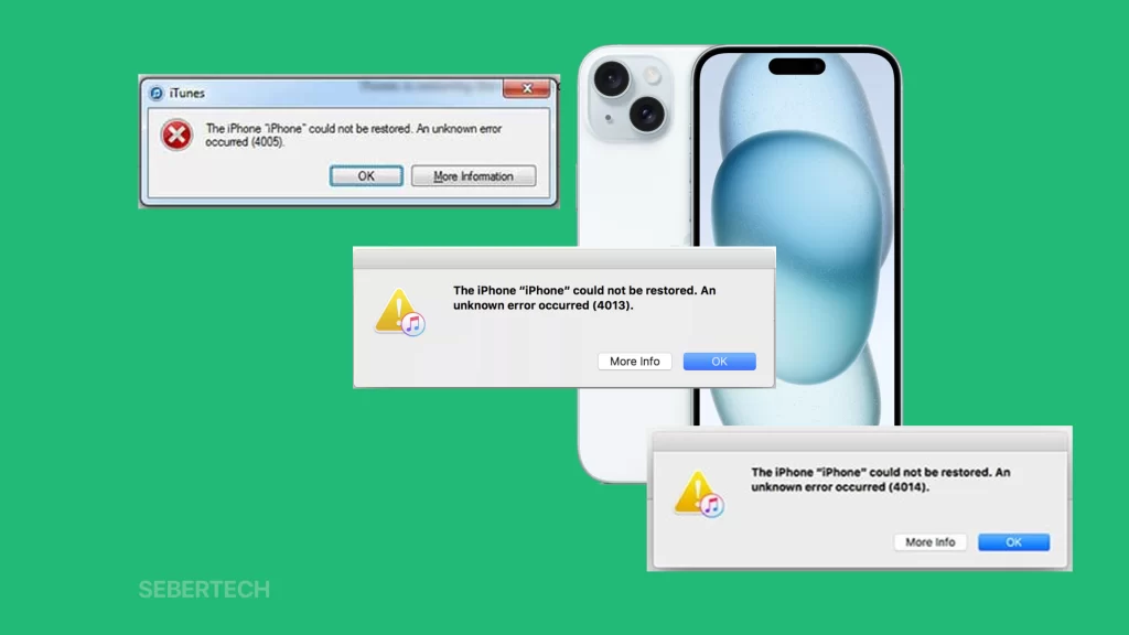 How To Fix The iPhone Errors 4005, 4013 & 4014 After An iOS Update