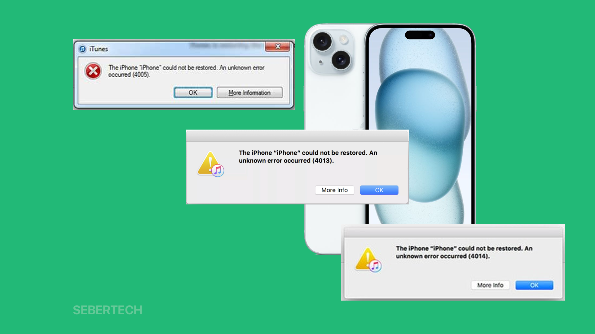 How To Fix The iPhone Errors 4005 4013 4014 After An iOS Update 4