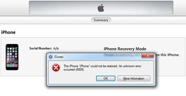 How To Fix The iPhone Errors 4005 4013 4014 After An iOS Update