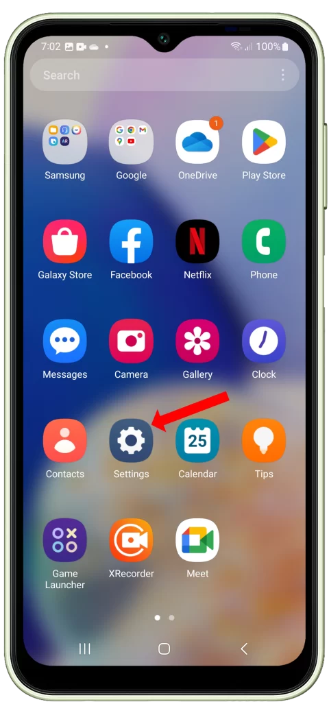 Launch Settings. Settings is the app icon that looks like a gear. You can usually find it on your home screen or in the app drawer.