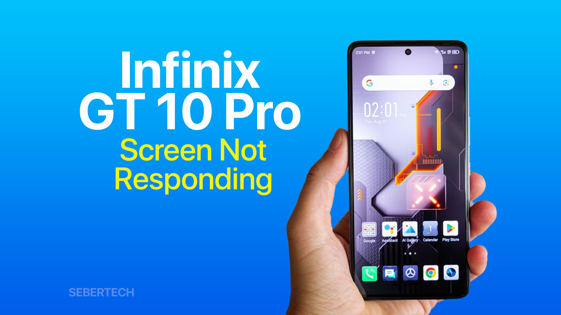 Infinix GT 10 Pro Screen Not Responding To Touches