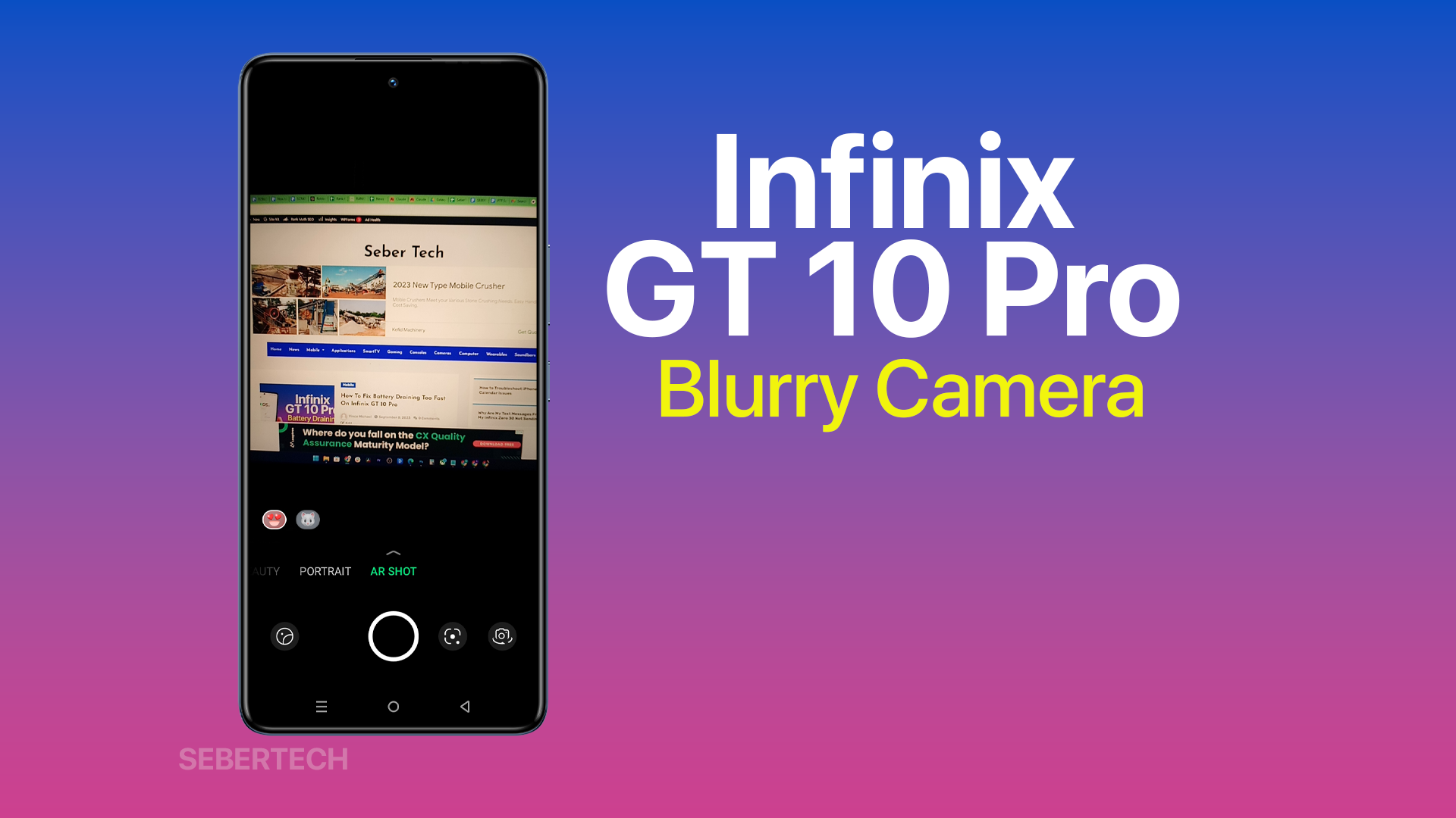 Infinix GT 10 Pro blurry camera 2