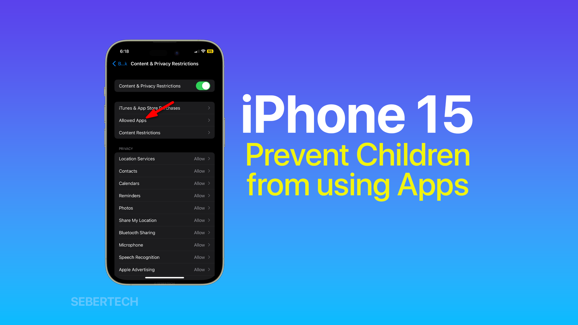 Prevent Child Downloading Using Certain Apps iPhone 15 8