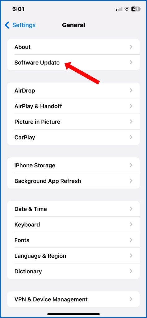 iPhone Software Update - sebertech