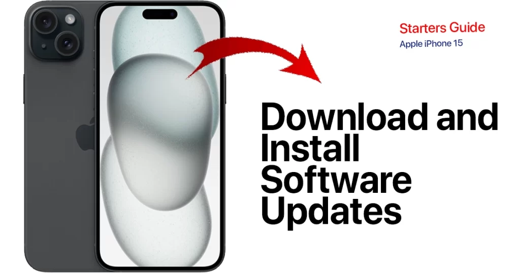 download and install software updates - iphone 15