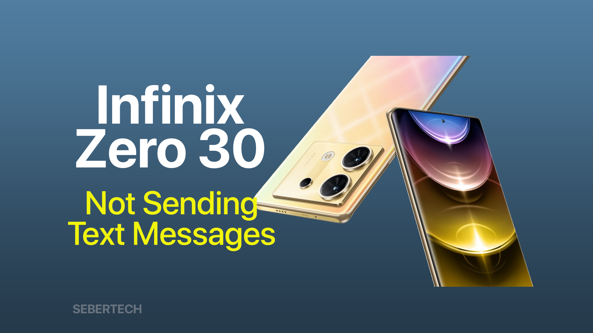 infinix zero 30 not sending text messages