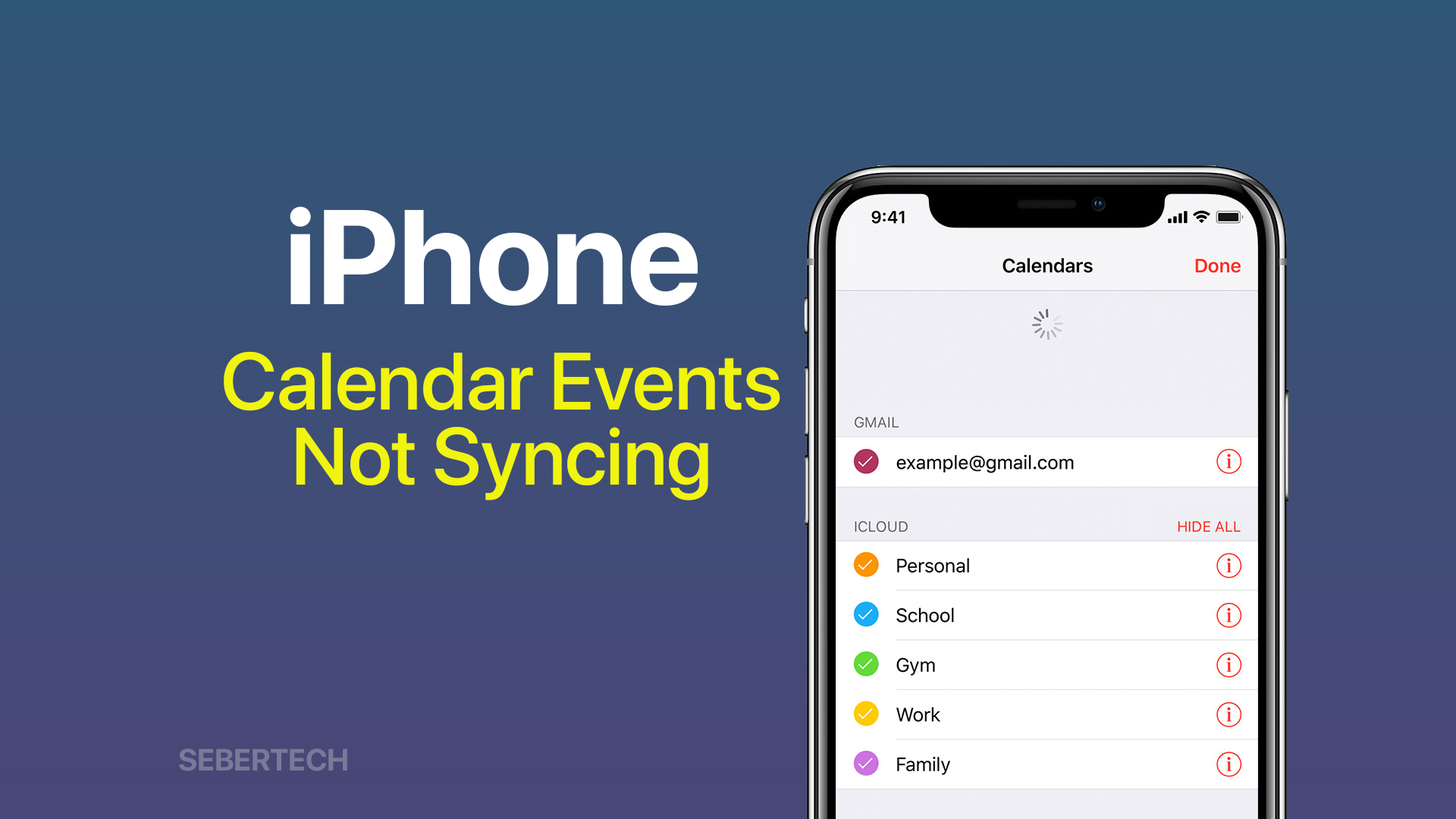 iphone calendar events not syncing