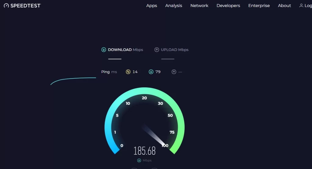 check your internet speed connection