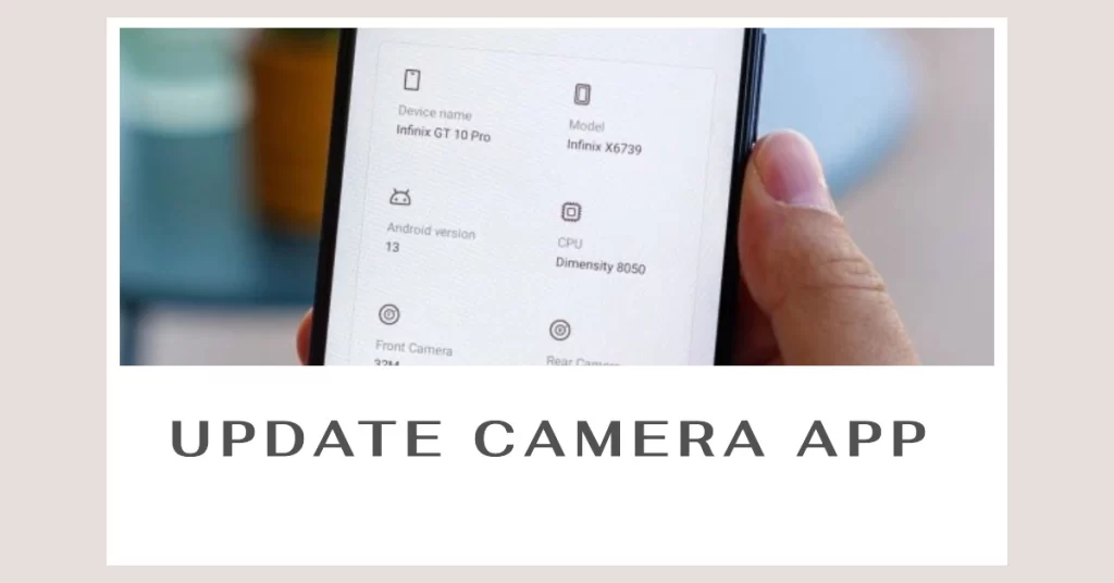 Update Camera App Infinix GT 10 Pro