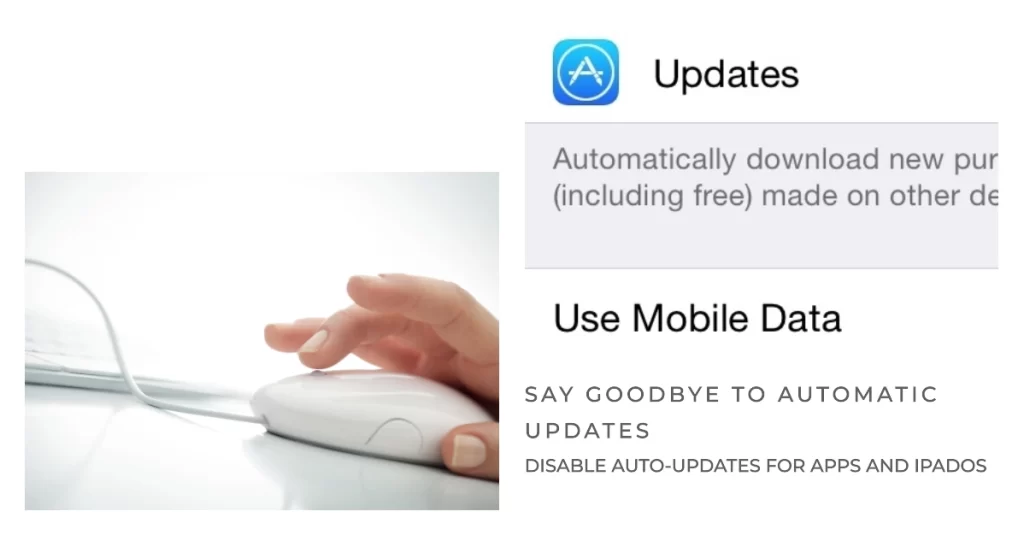 Turn Off Automatic Updates for Apps and iPadOS