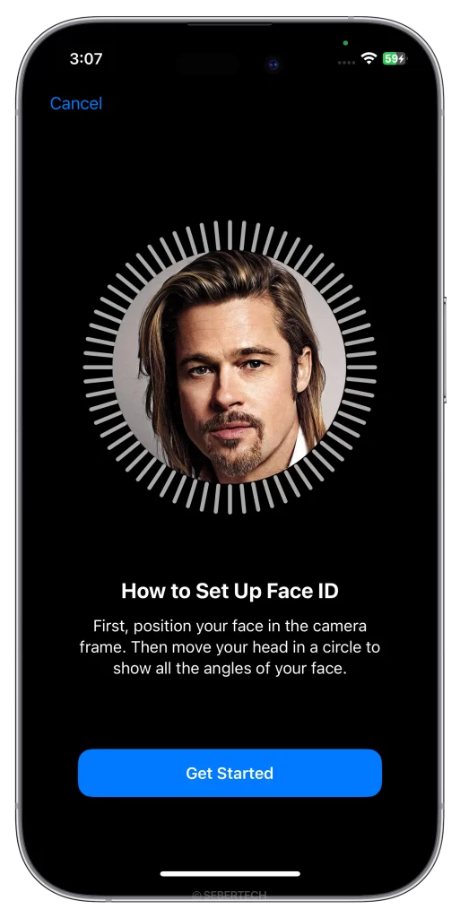Set Up Face ID on iPhone 15 1