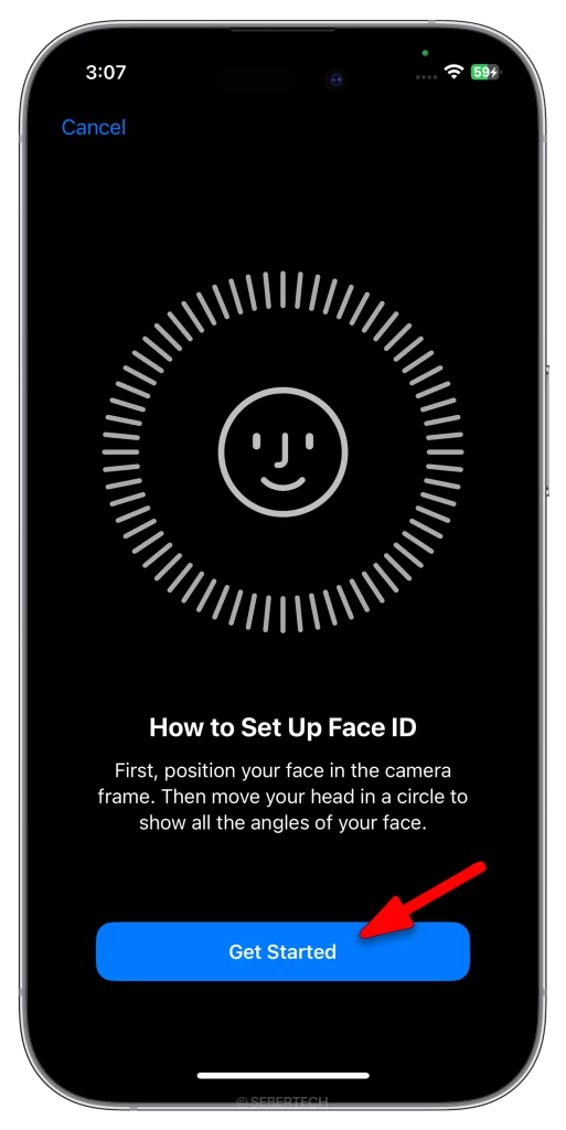 Set Up Face ID on iPhone 15 2