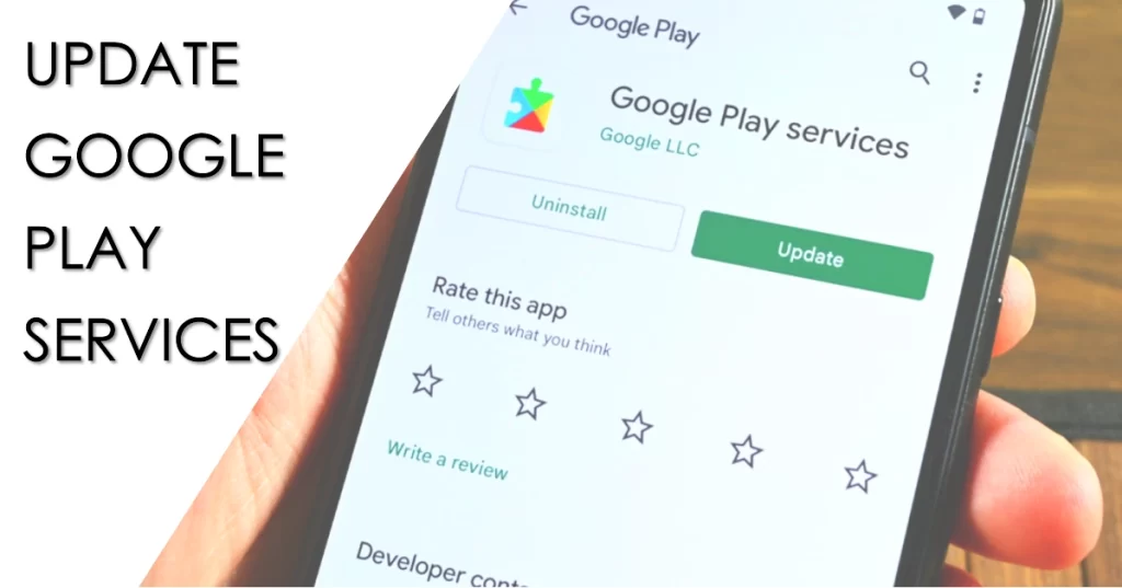 Update Google Play Services in Android 14