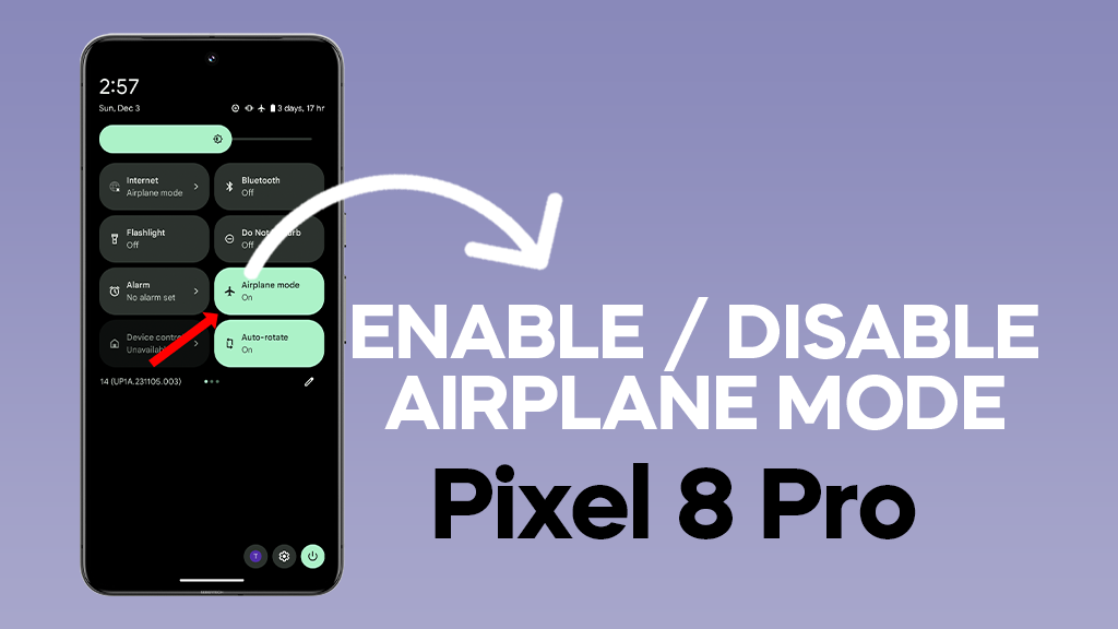 How To Enable Disable Airplane Mode On Google Pixel 8 Pro 3