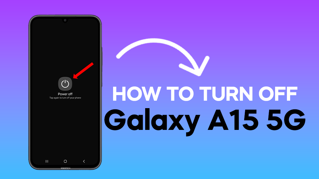 How To Turn Off A Samsung Galaxy A15 5G 7