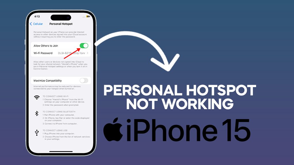 iPhone 15 Personal Hotspot Not Working Top 9 Effective Solutions To Fix It