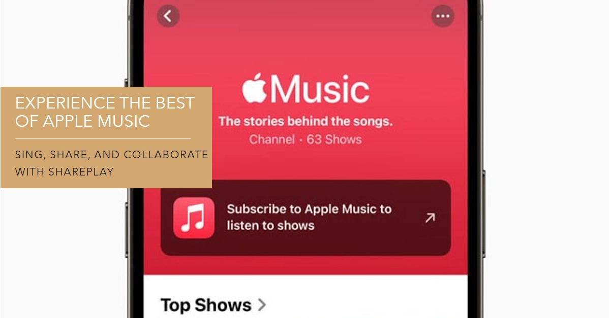 Apple Music Takes Center Stage with SharePlay, Singalong Sessions, and Collaborative Playlists