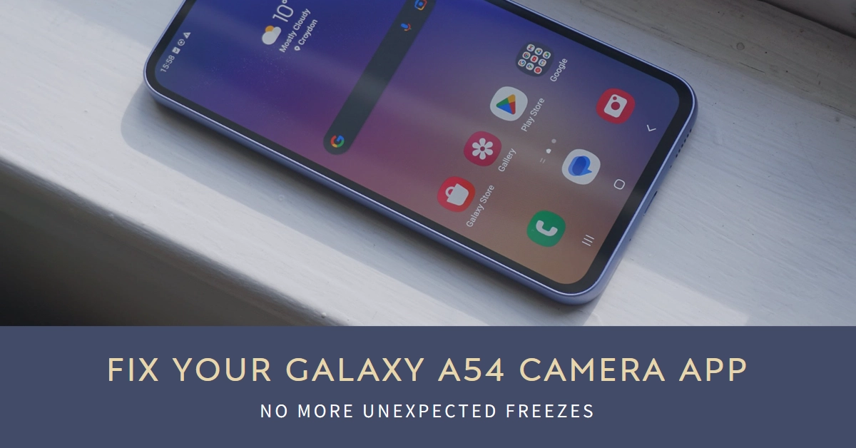 How to Fix Galaxy A54 Camera App's Unexpected Freezes