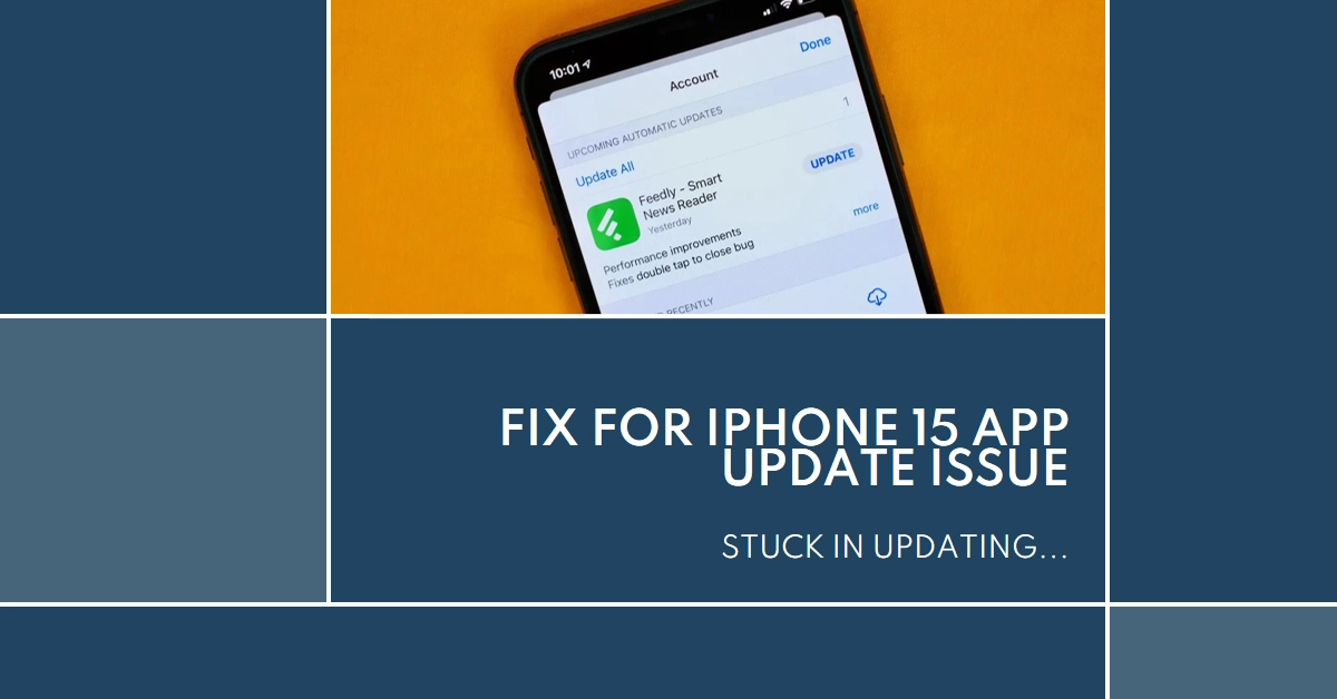"Unable to update apps" on your iPhone 15? Here's the Fix!